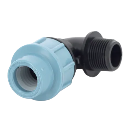 Колено компрессионное (угол) Unidelta 25 х ¾" с наружной резьбой