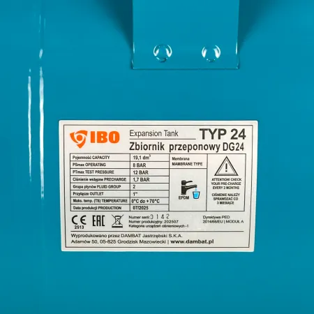 Гидроаккумулятор для воды IBO H 24л