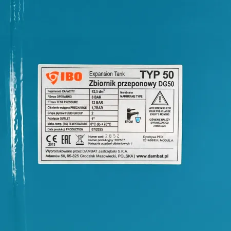 Гидроаккумулятор для воды IBO H 50л